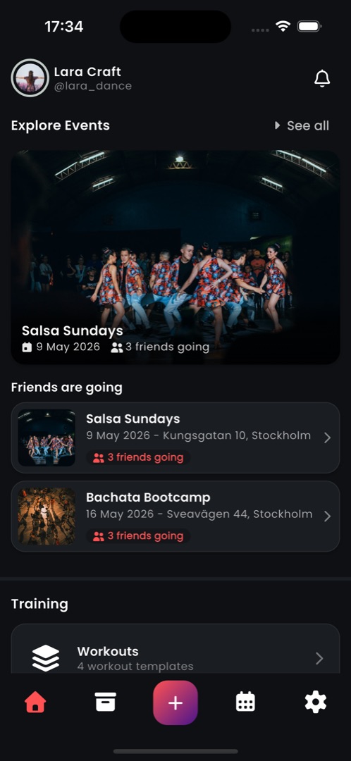 Explore dance events